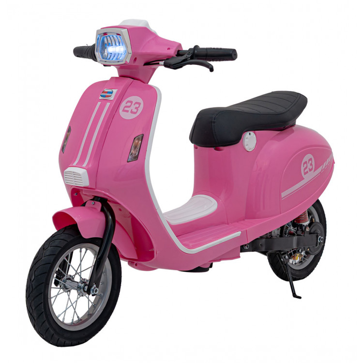 Elektrická motorka skúter Retro 23 - ružová